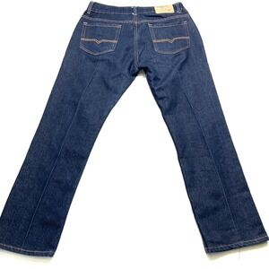 Vintage Genes 1891 Slim Straight Jeans Mens 32x30 Blue Denim Cotton Mid-Rise